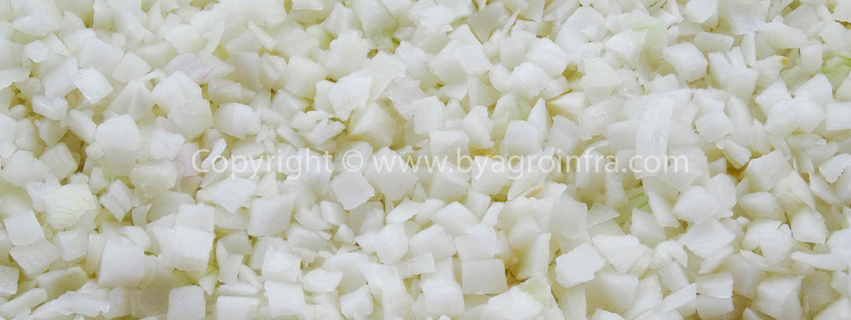 IQF Frozen Chopped Diced White Onions